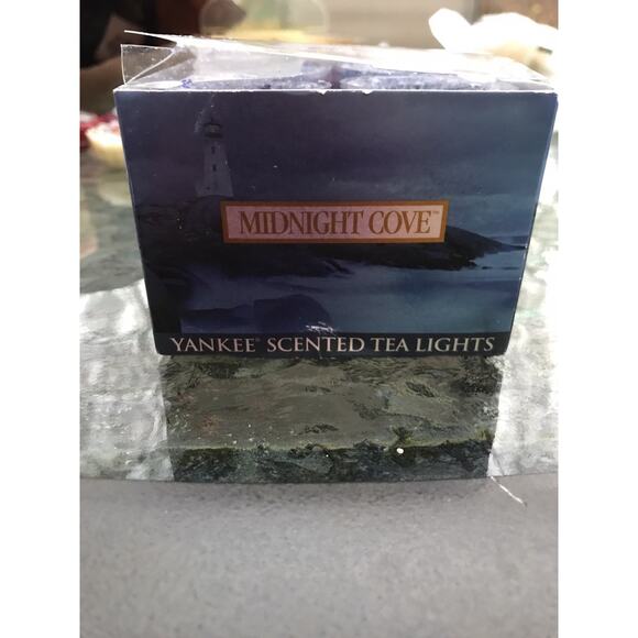 RARE Yankee Candle "MIDNIGHT COVE" Tea Lights BOX of 12 Retired/HTF - Picture 1 of 6